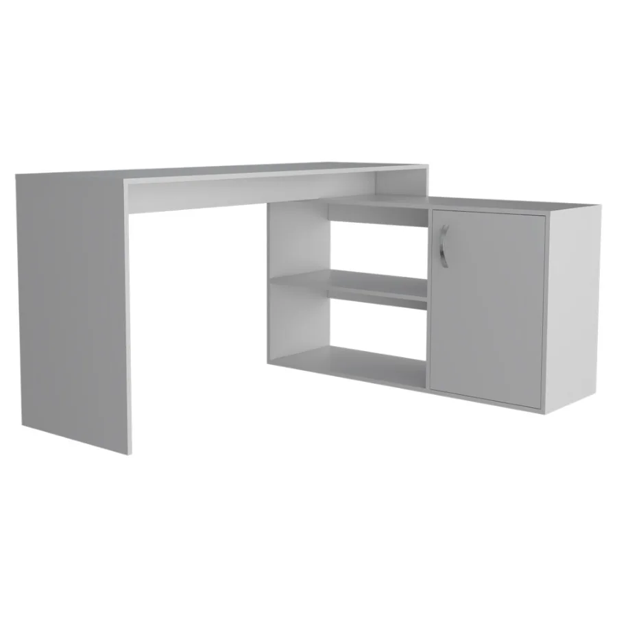 

LShaped Desk Desti Office White