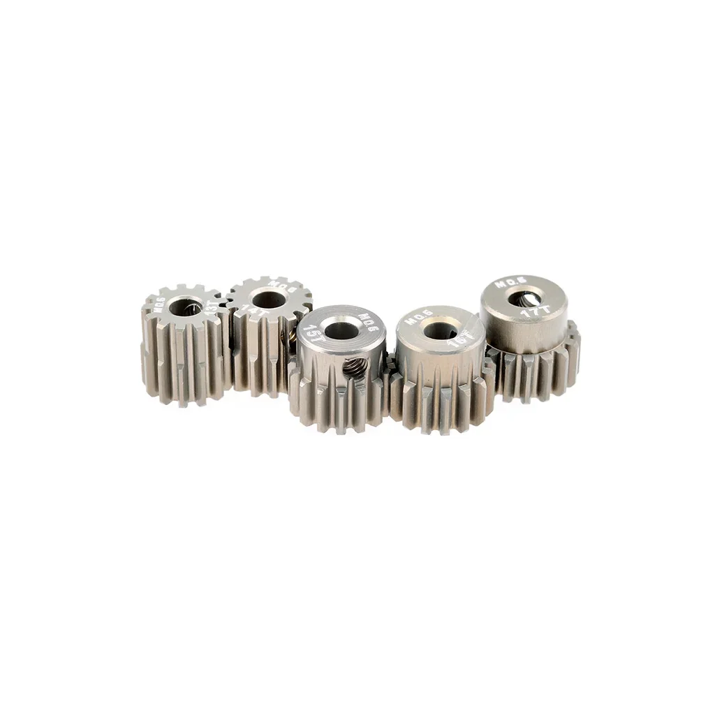 5pcs NEEBRC M0.6 3.175mm Metal Pinion Aluminum Teeth 13T-17T 17T-21T 29T-33T Motor Gear Combo Set for RC 1/10 Car Model Part