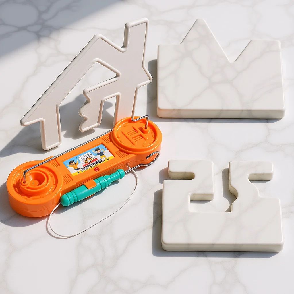 1 Juego de Laberinto Eléctrico Táctil con Figuras, Desarrollo Intelectual, Educativo Temprano, Divertido Electromagnético para Niños