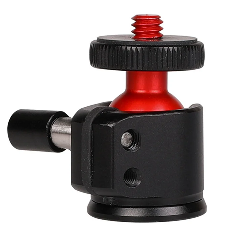 ABGI-10X Шаровая головка из алюминиевого сплава, вращающаяся на 360 градусов, подходит для мобильных телефонов/спортивных камер