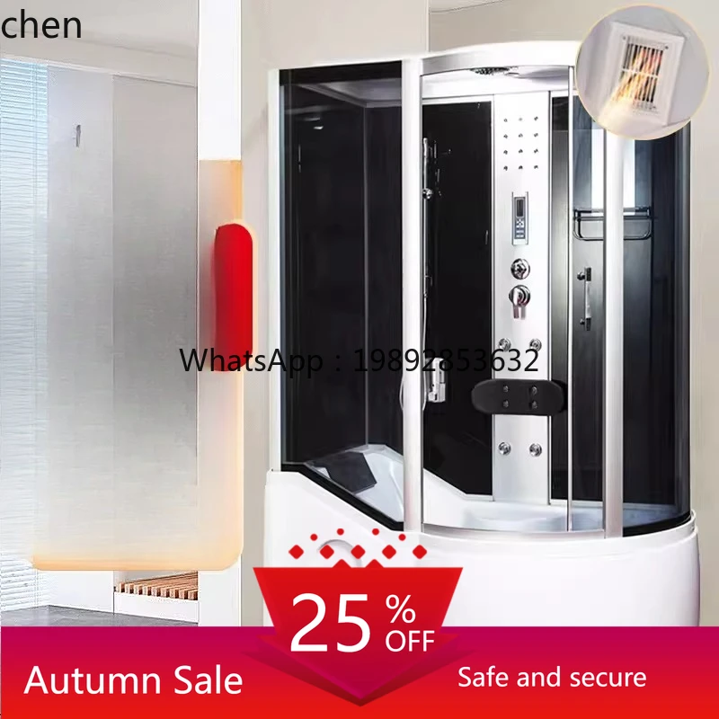 

integral shower room pulley glass fan partition bath household integrated closed