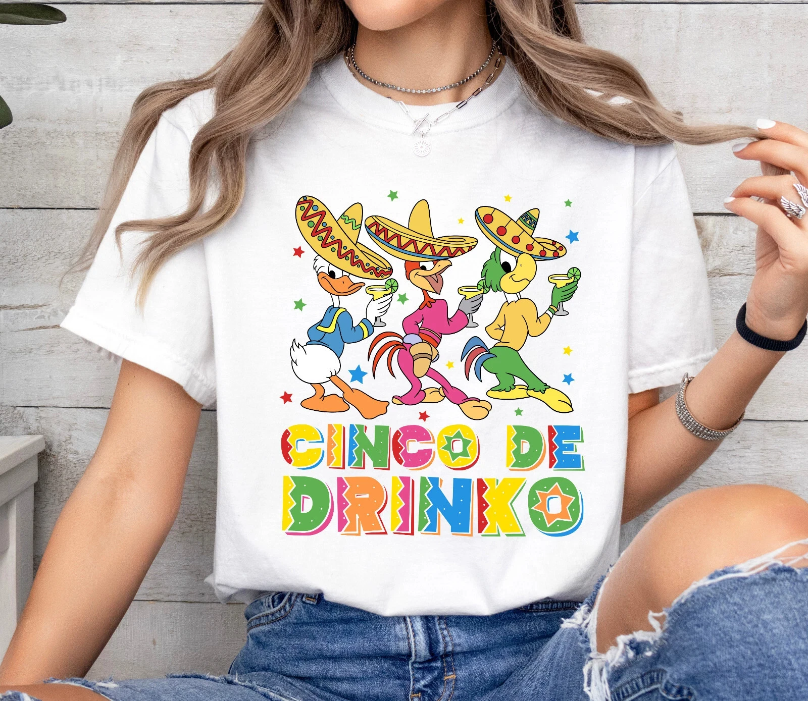 Disney Cinco De Drinko Printed T-shirt Mother Daughter Matching Clothes Boys Clothes Family Matching Outfits Kids Clothes