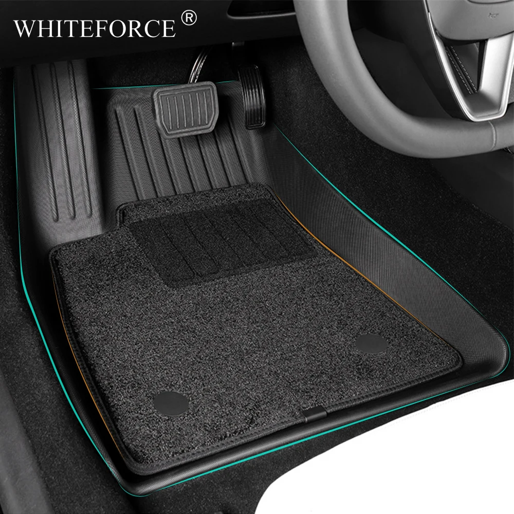 

For Tesla Model 3 Highland 2024 Foot Mats Carpet Pads TPE Waterproof Frunk Trunk Mat Rear Seat Backrest Pad Car Accessories