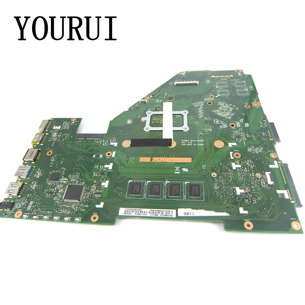 X550CC For ASUS X550C X550CL X552C Y581C R510C Laptop Motherboard with 2117U/I3/I5 CPU and 4GB RAM Mainboard UMA