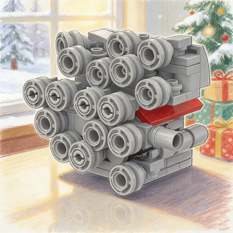 

129pcs MOC City Champions WhistlinDesiel S Turbo Dodge Ram Engine Model Building Festival Gifts Blocks Architecture Toy Brick