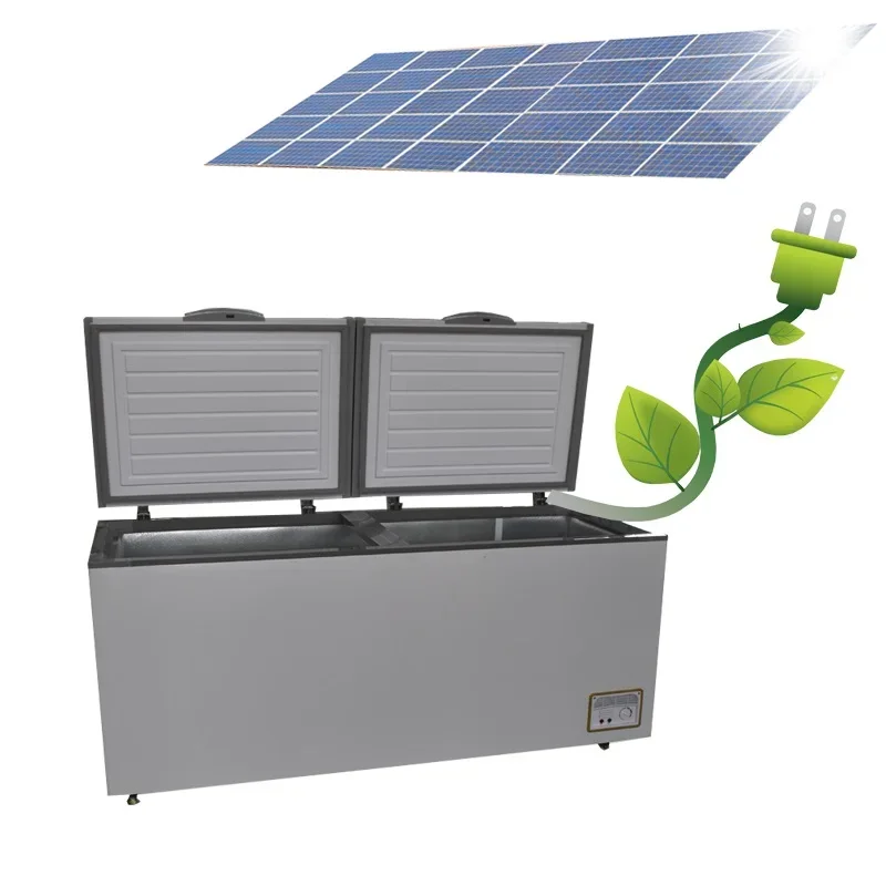 New Design Solar Power Freezing System 550L 12V DC Chest Freezer for Sale