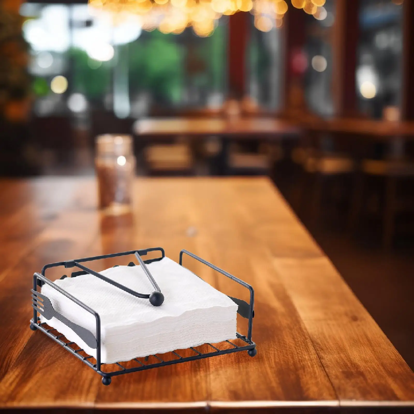 

Tissue Dispenser with Weighted Arm Hotel Farmhouse Cards Towel Napkin Holder