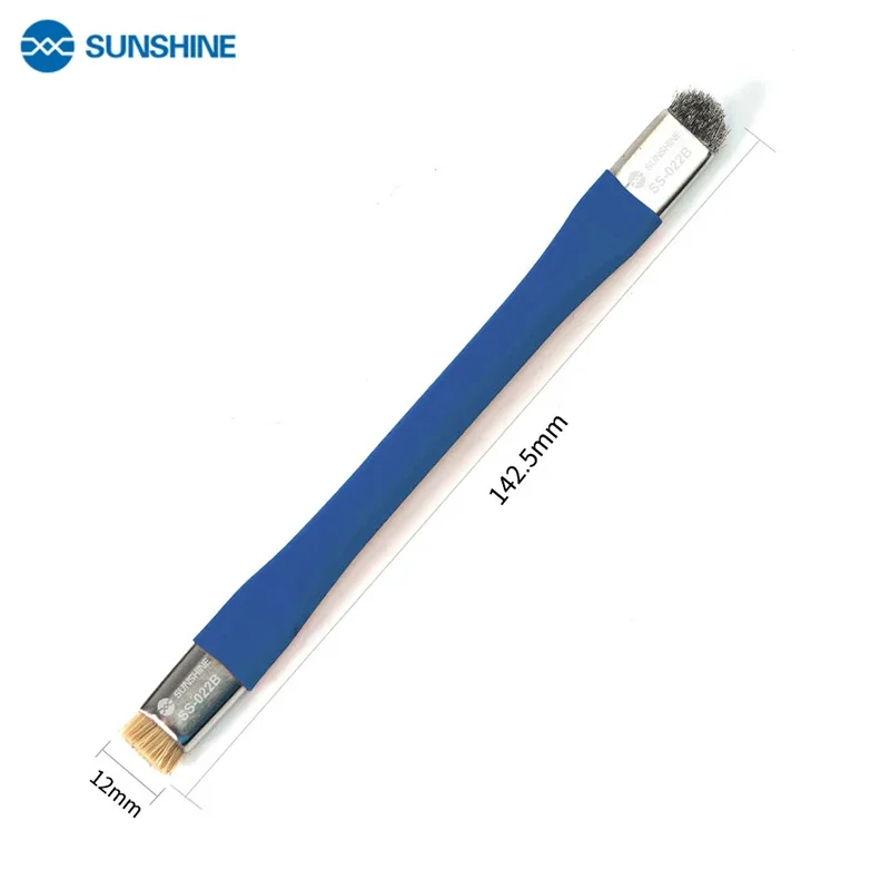 Чистящая Щетка Sunshine SS-022 SS-022B, металлическая ручка мобильный телефон, щетина для ремонта материнской платы, инструмент для чистки IC Disk