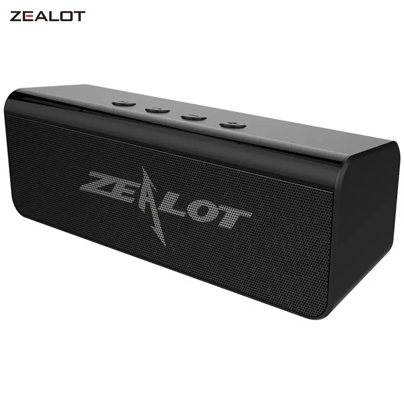 

ZEALOT S31 Portable Bluetooth Speaker 3D HIFI Boombox Stereo Wireless Speaker Support TF card,usb Pen Drive