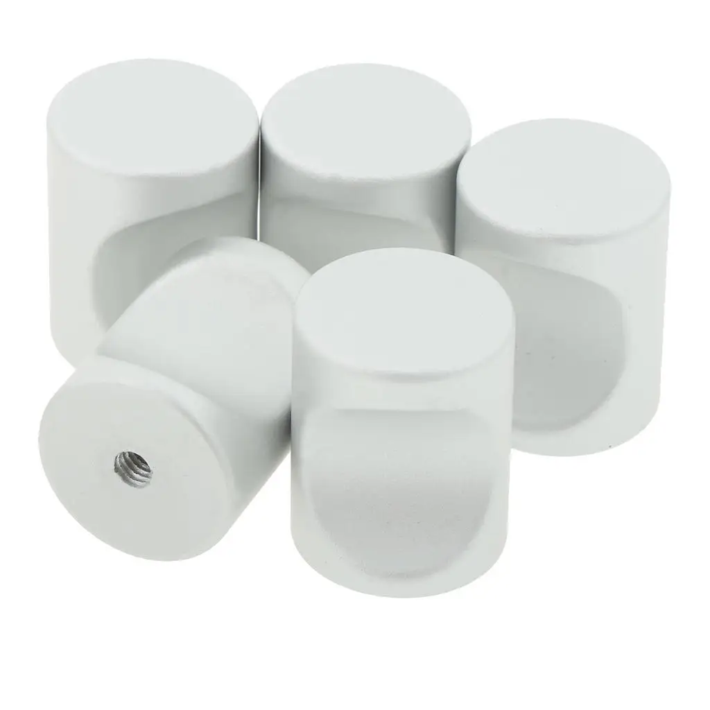 Brushed Nickel Cabinet Door Knob Single Hole Handle Pull for Kitchen Dresser Drawers Interior Upgrade