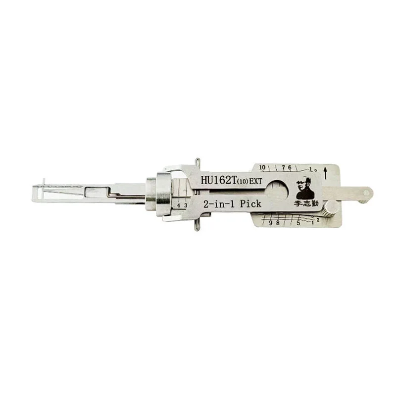 Lishi HU162T(10) EXT 2 in 1 Lock Pick Decoder Ignition Car Door Open for VW Passat B8 and New A-udi Models Vertical Milling