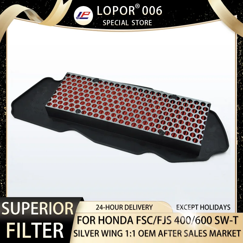 Lopor Air Filter Motorcycle For Honda FSC400 FJS400 FSC600 FJS600 SW-T400 SW-T600 17230-MCT-000 Silver Wing FSC FJS SWT 400 600