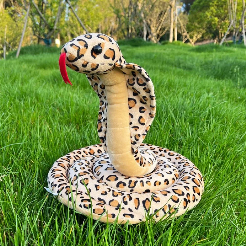 

creative plush leopard snake toy Cosplay high quality stuffed snake doll gift h2725