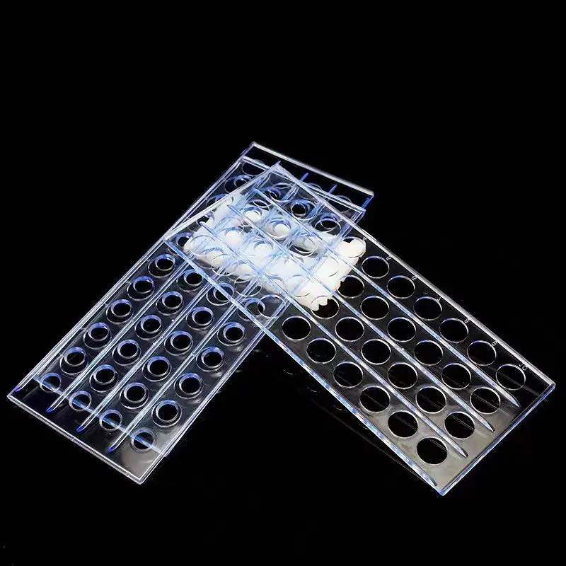 Plastic test tube holder 13mm, 50 holes 16mm, 50 holes 18mm, 40 holes laboratory blue centrifuge tube holder, blood collection t