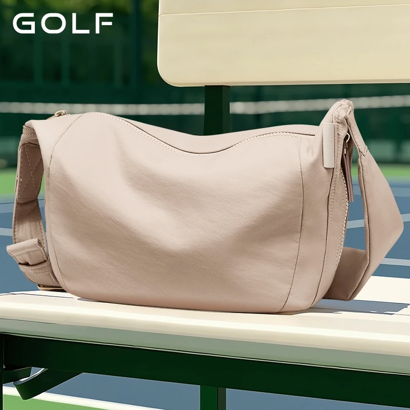 

GOLF Fashionable Women's Crossbody Bag Waterproof Single Shoulder Bag for Lady Light Weight Oxford Cloth Sling Bag Solid Color