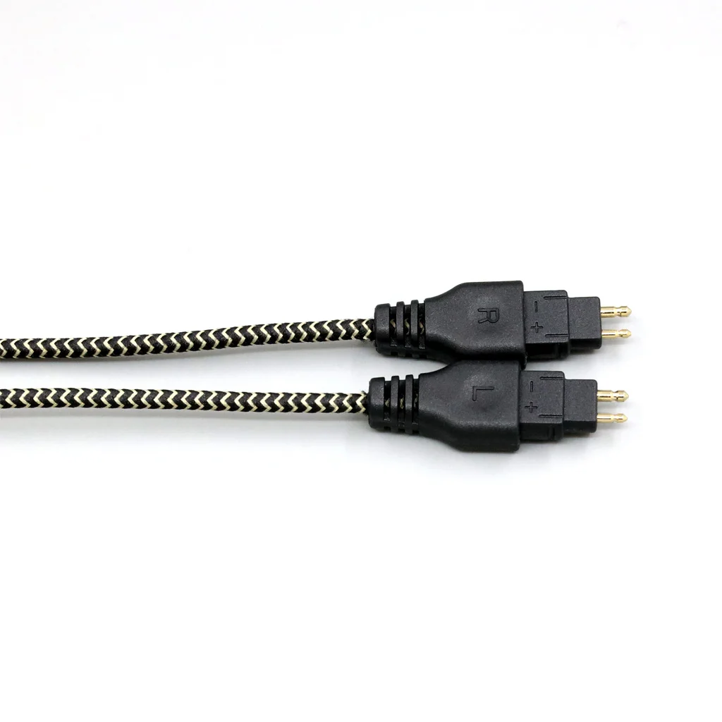 2 コア 2.8 ミリメートルリッツ OFC イヤホンシールド編組スリーブケーブルゼンハイザー HD580 HD600 HD650 HDxxx HD660S HD58x HD6xx LN 008049