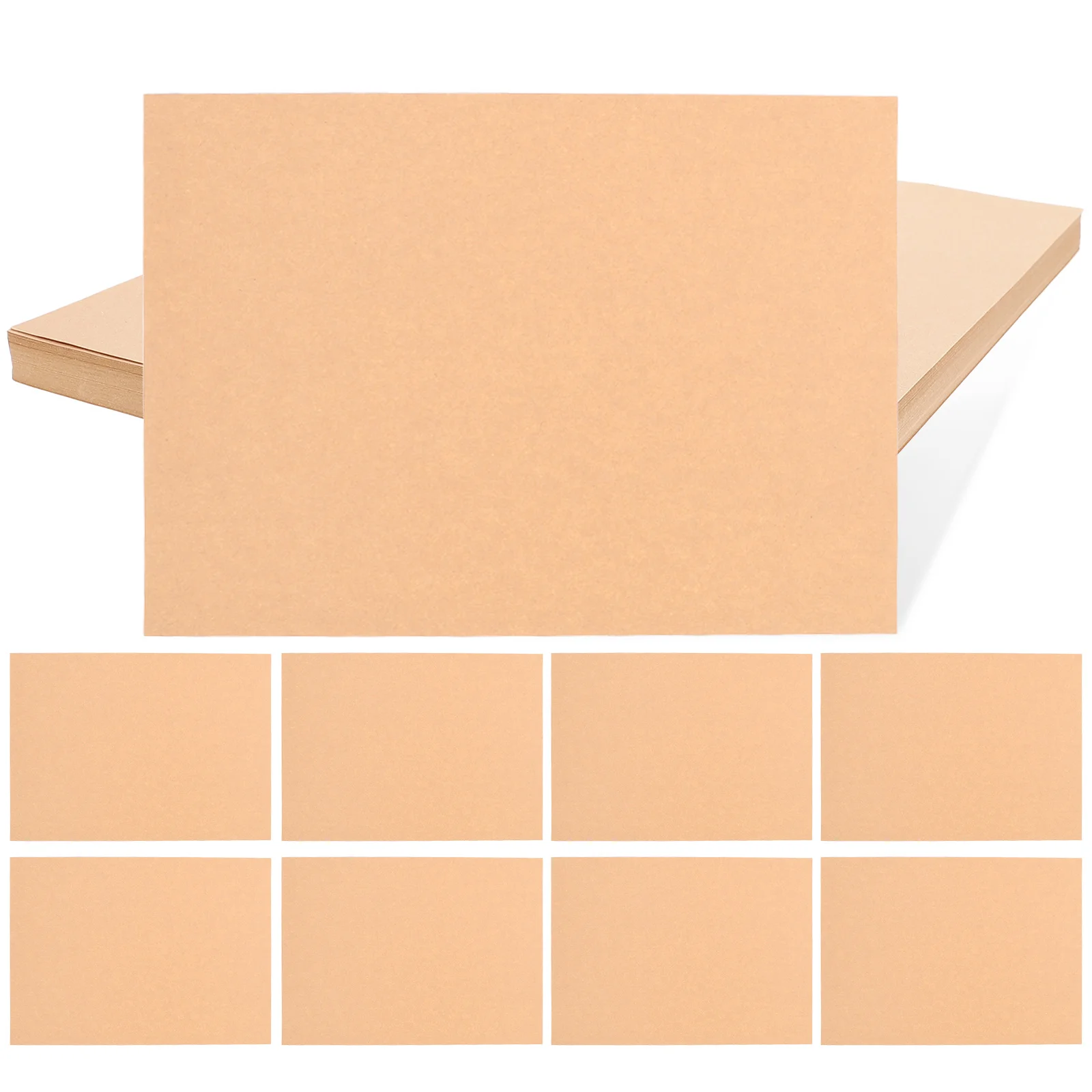 100 Sheets Kraft Paper Art DIY Card Paper Lightweight Safe for Origami Painting Handmade Crafts Cards Papers Photography Kit