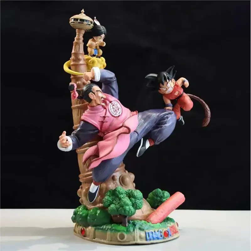 28cm Dragon Ball Anime Figures Goku Figurine Tao Pai Pai Vs Son Goku Series Karin Tower Action Figures Collectible Ornament Toys - view 3