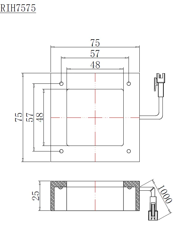 RIH75-máquina de visión cuadrada, sin sombras, tipo angular, fuente de luz difusa, CCD, visión mecánica, rojo, verde, azul, blanco