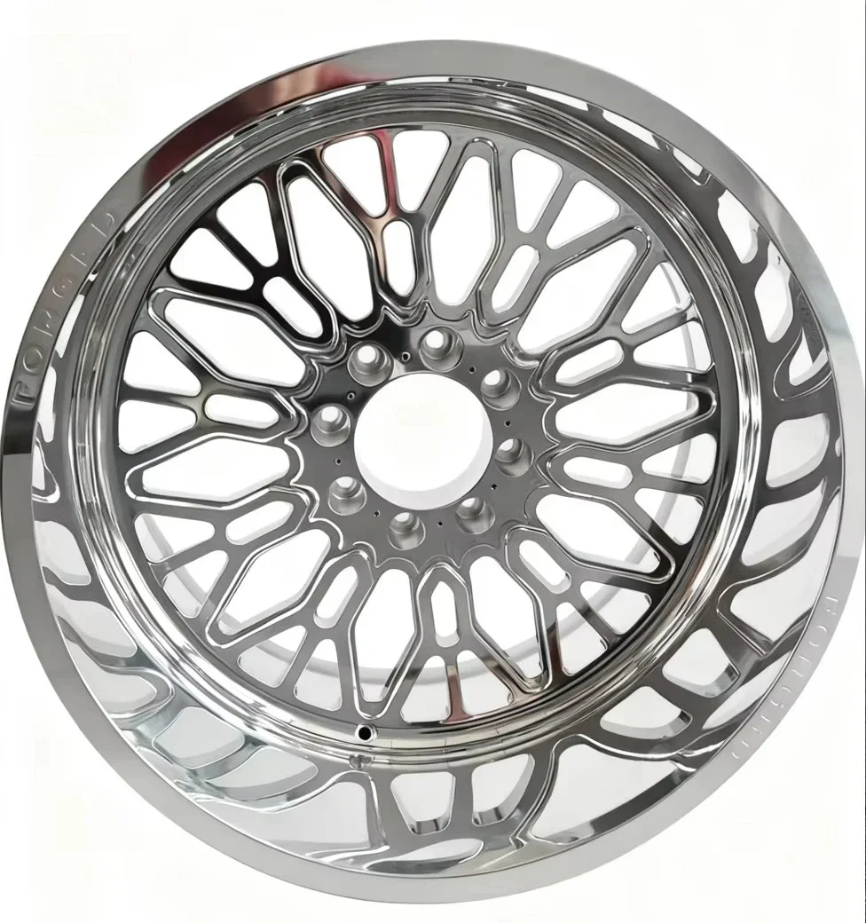 Gensole 22x12 22x14 24x12 24x14 26x16 with Custom Floating Caps Forged 4x4 Offroad 8x170 8x180 8x6.5 6x5.5 Polished Truck Wheels