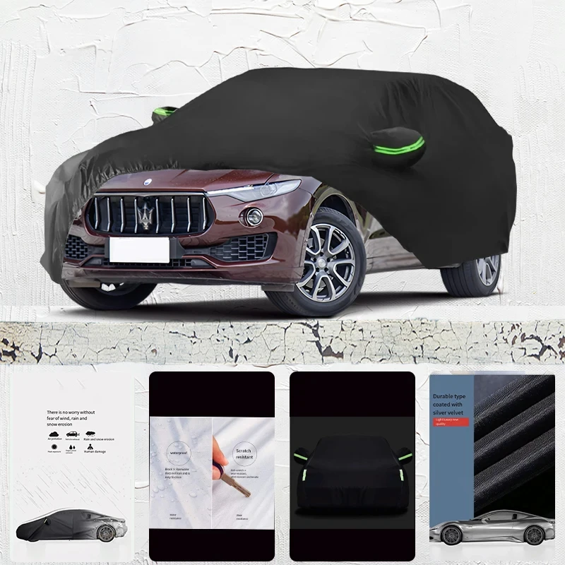 

For-Maserati-Levante-Anti-UV-Sun-Shade-Rain-Snow-Resistant-Black-Cover-Dustproof-Car-umbrella-Full