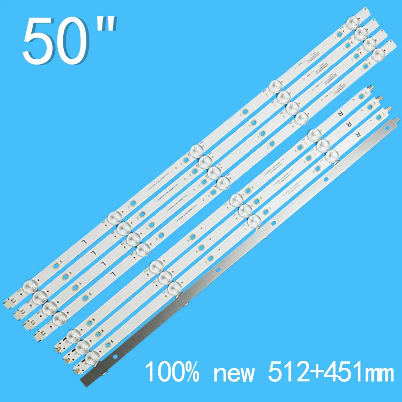 LED TV Backlight Strip for 50PUF6033 50PUF6093 50PUF6132 50PUF6112/T3 50PFS5803/62 02D500409000-X1 CEJJ-LB500Z-9S1P-M3030-H-1