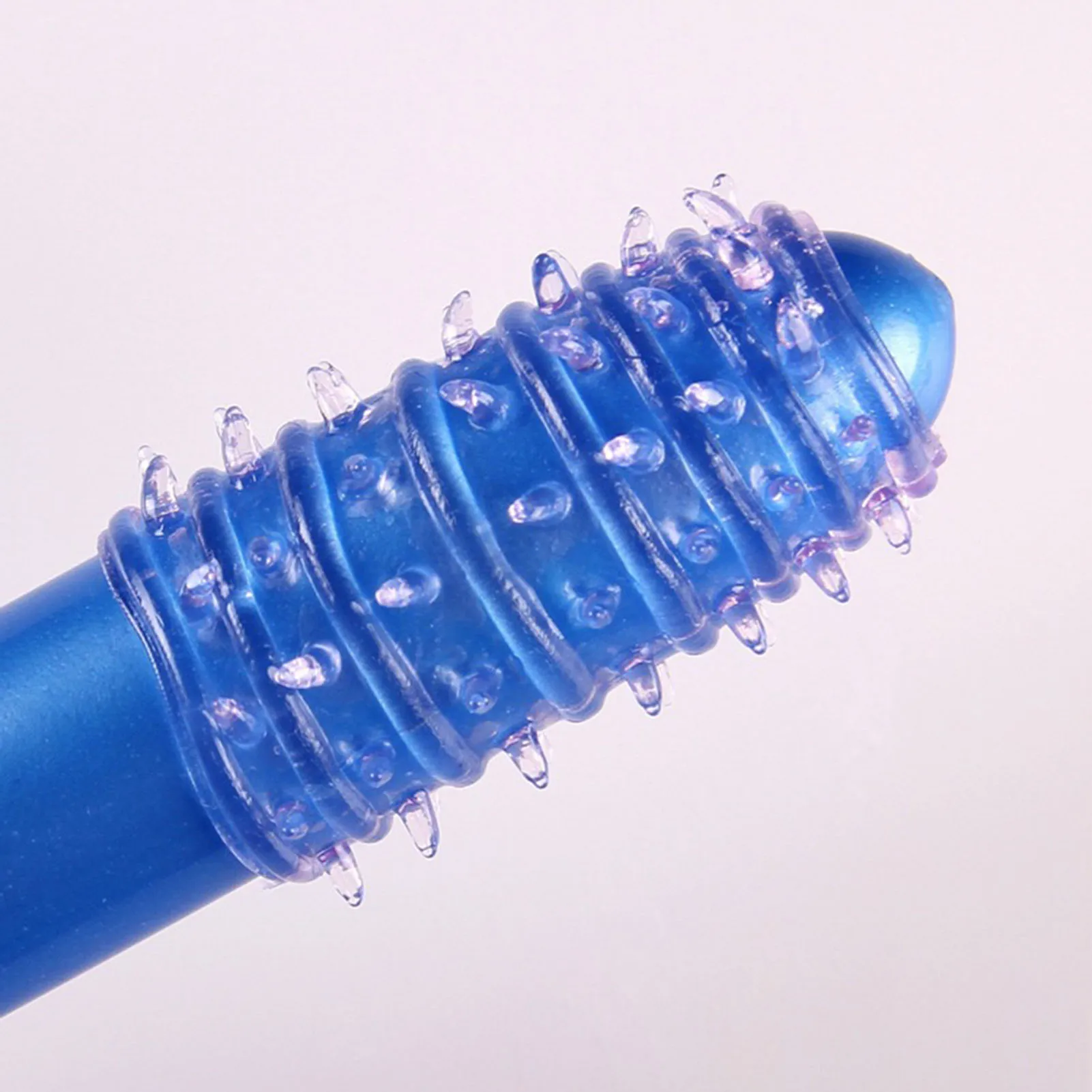 Crystal Spike Penis Rings Male Delayed Ejaculation Penis Attachment Penis Enlargement Sleeve Reusable Adult Sex Toys For Couple