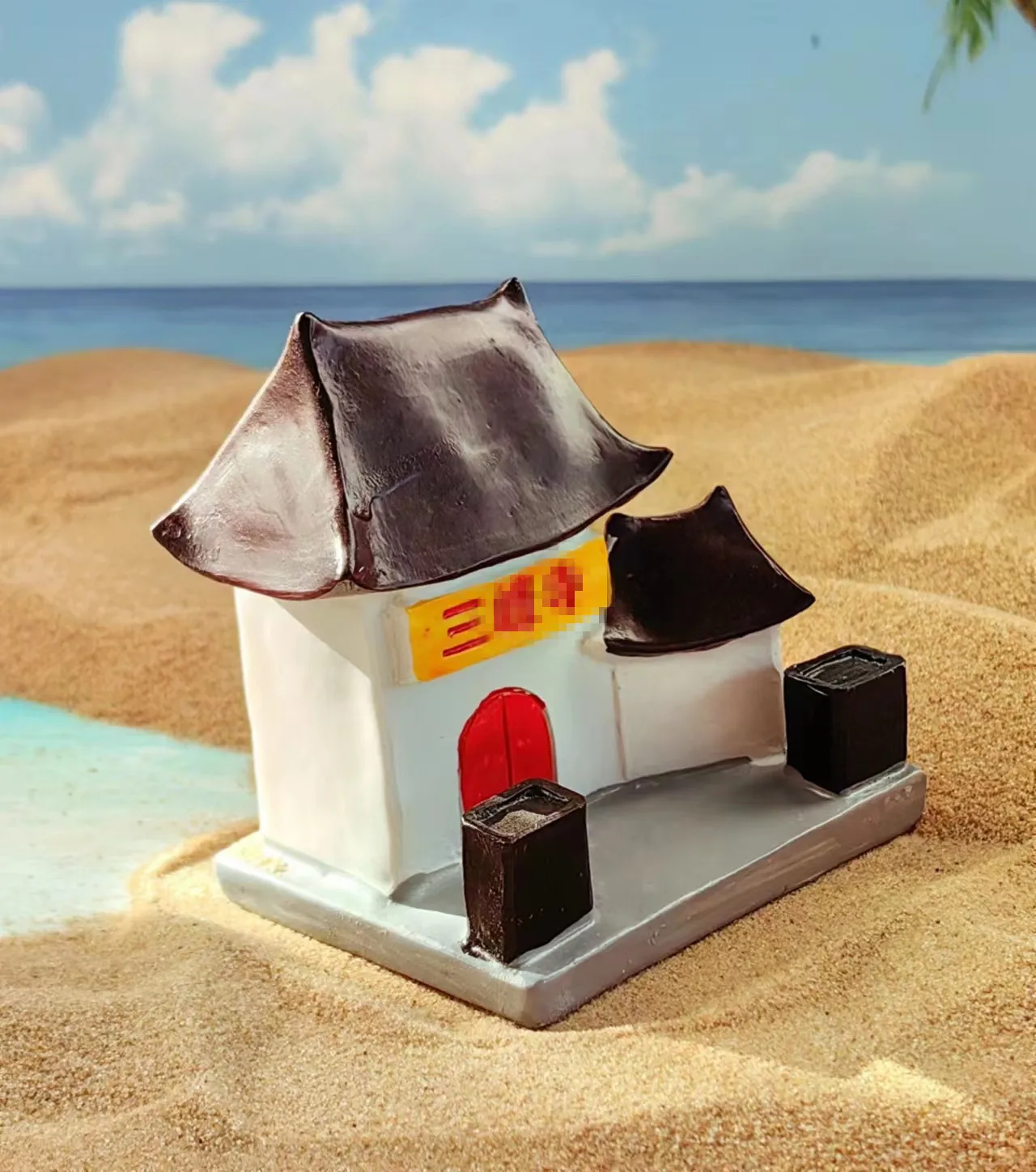 Wholesale resin handicrafts, sand tables, sand furniture ornaments, public building places, ancient houses, houses