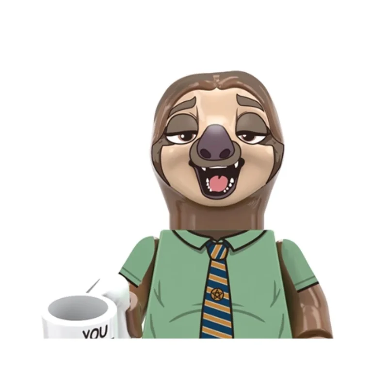 Nieuwe Zootopia Thema Bouwstenen Dierentuin Dierfiguren Vos Konijn Beer Luiaard Vee Leeuw Creatief Speelgoed Cadeau
