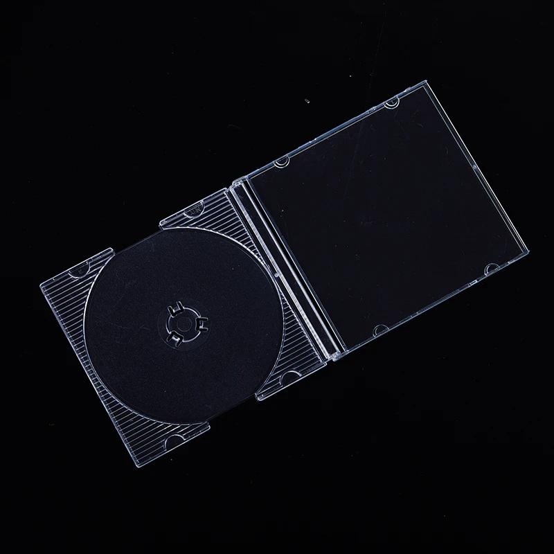 5/10PCS Household Transparent Standard Single Disc Storage Boxes DVD Case CD Case Empty Clear Plastic CD Case Disc CD Box