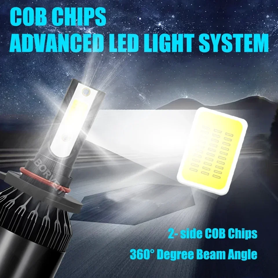 LED 60W Headlight High Low Fog Light H11 -  Combines Style and Functionality For Nissan Altima 2007 2008 2009 2010 2011-2018