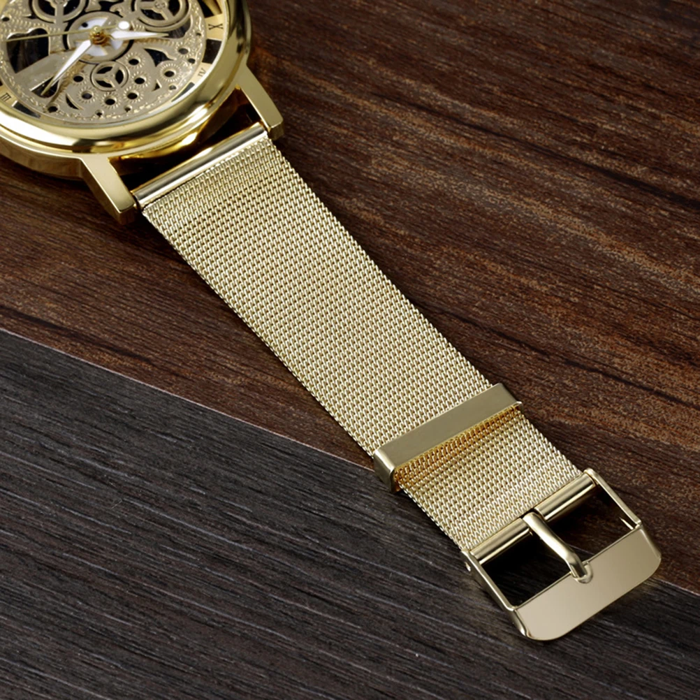 

Band Men'S Quartz Watch Durable Lightweight Mesh Wristwatch Scratch Resistant For Daily Outdoor Use