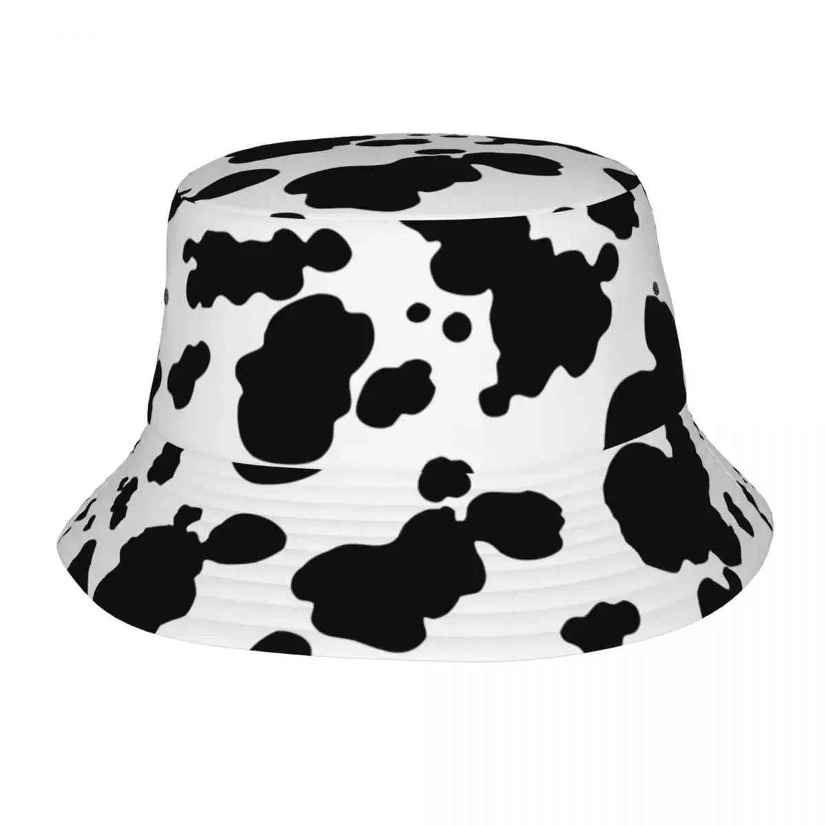 

Cow Print Bucket Hat Panama Hat Children Bob Hats Outdoor Hip Hop Fisherman Hats For Summer Fishing Unisex Caps