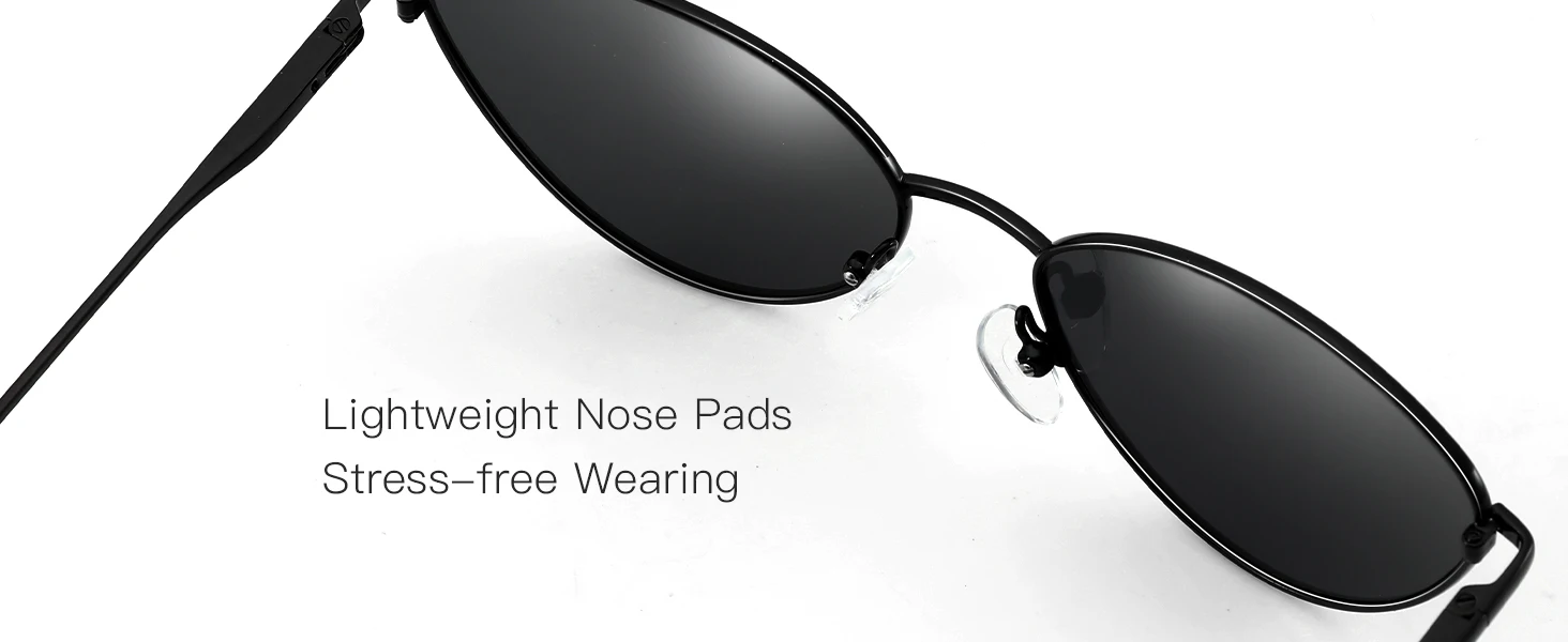 ZENOTTIC Damenmode, kleine Katzenaugen-Sonnenbrille, modisch, schmaler Metallrahmen, polarisierte Sonnenbrille, UV-Schutz für Damen – Detail 6