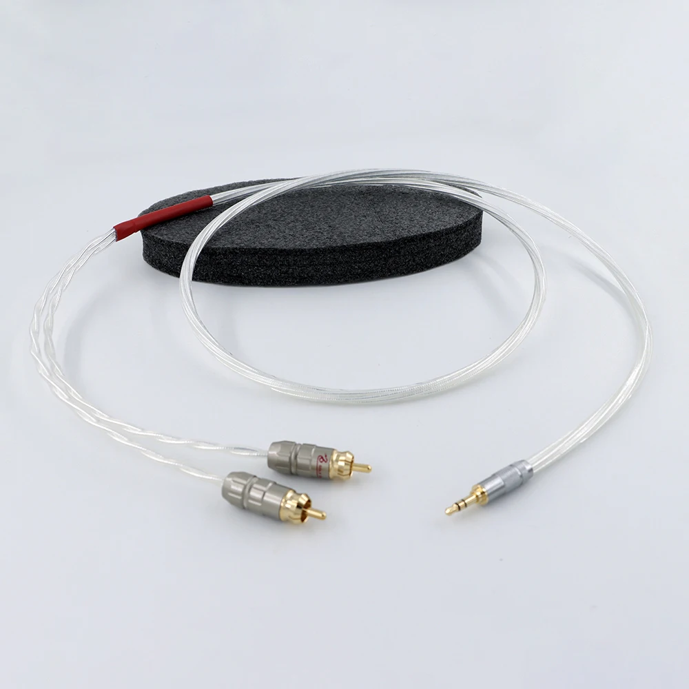 

HIFI music ribbon, Odin 3.5 rpm double lotus, one point two, signal cable 3.5 rpm double RCA audio cable