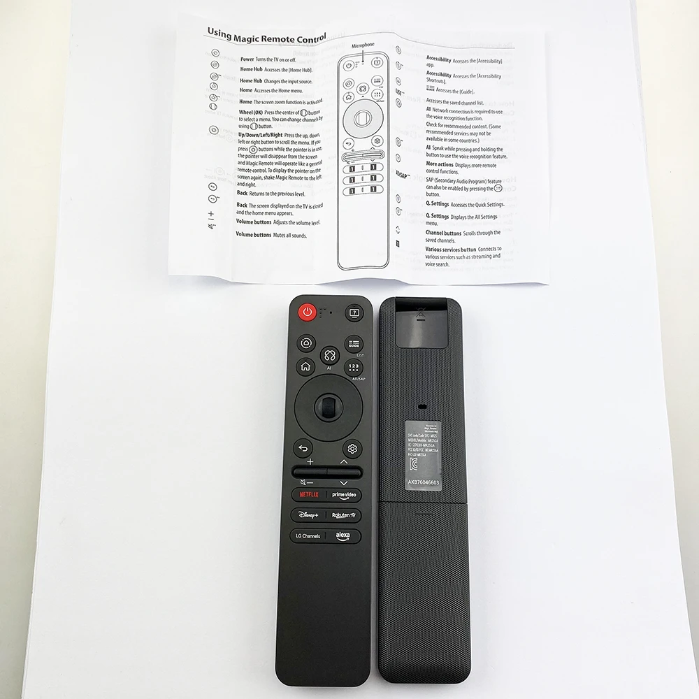New AKB76046603 MR25GA Remote Control for LG TVs with Fly Mouse Function