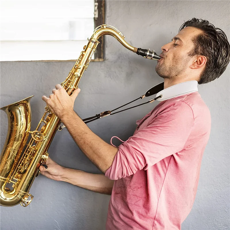 

2525+ 3 Pcs Saxophone Neck Strap Adjustable Length Clarinet Neck Band for Alto/Tenor/Soprano Saxophone