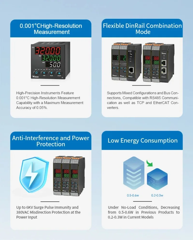 Yudian Intelligent PID Temperature Controller AI-828 Slope Controller Thermostat 6