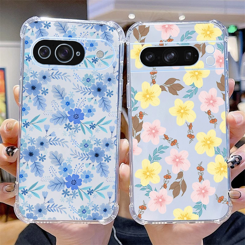 Przezroczyste etui na telefon P ixel 8 Flowering Season dla Google Pixel 8Pro 8 6Pro 9Pro 9ProXL 9 7 7Pro 6 7A 8A 6A Cover