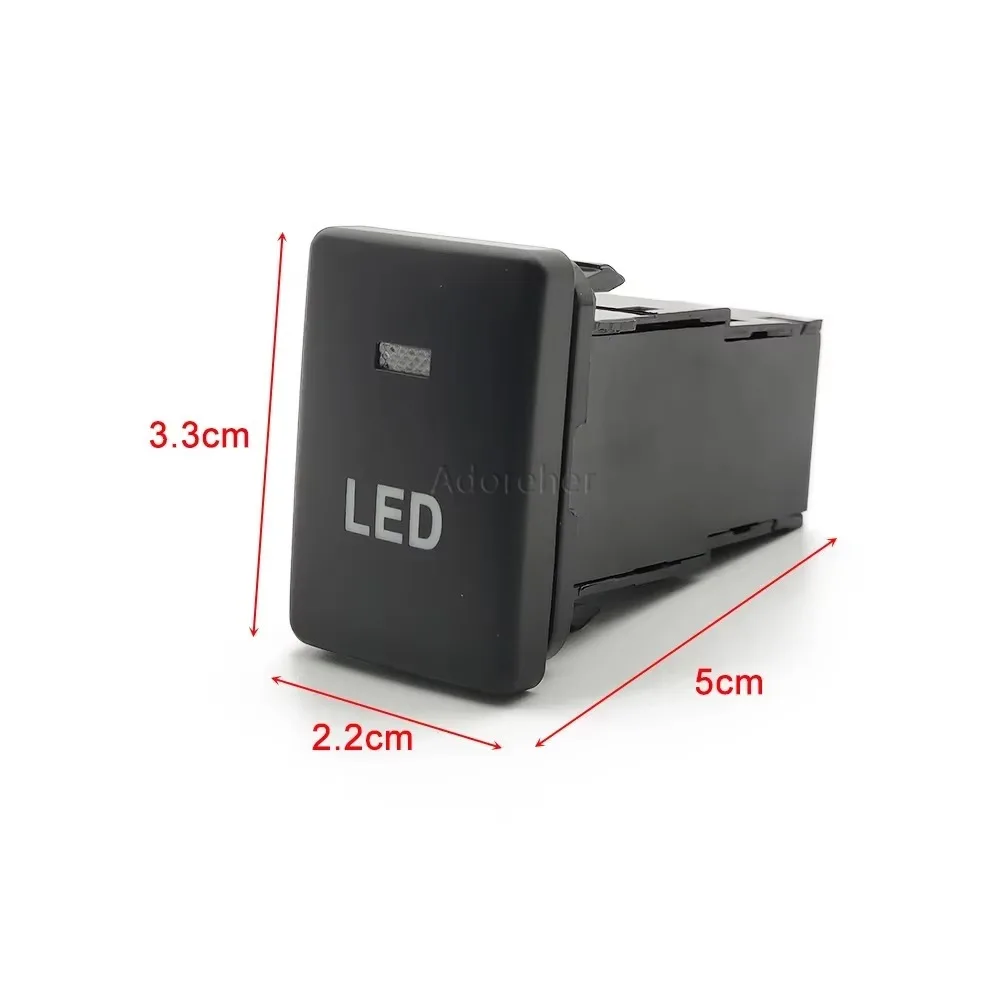 Car Orange Light LED Light Switch Button with Connection Wire For Toyota Innova Voxy Alphard 2017 - 2021