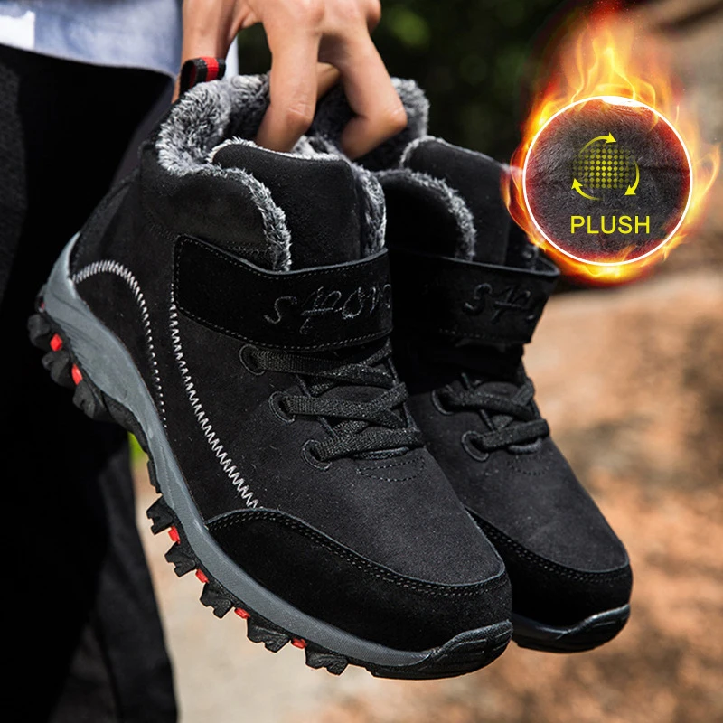 Boots Men Women Winter Sneakers Shoes for Men Waterproof Ankle Boots Male Snow Botines Hiking Boots Couple Sports Shoes MSH025