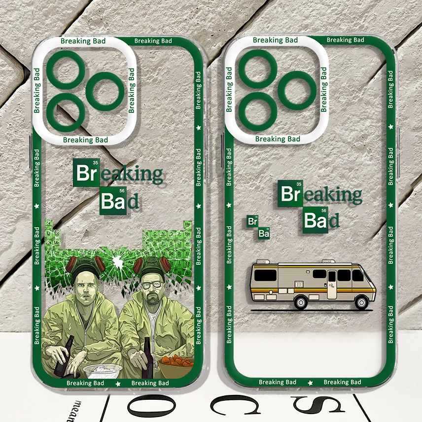 TV Drama Breaking Bad Phone Case For iPhone 15 14 13 12 11 Mini Pro Max X XR XSMax 6S 6 7 8 Plus SE20 Transparent Cover