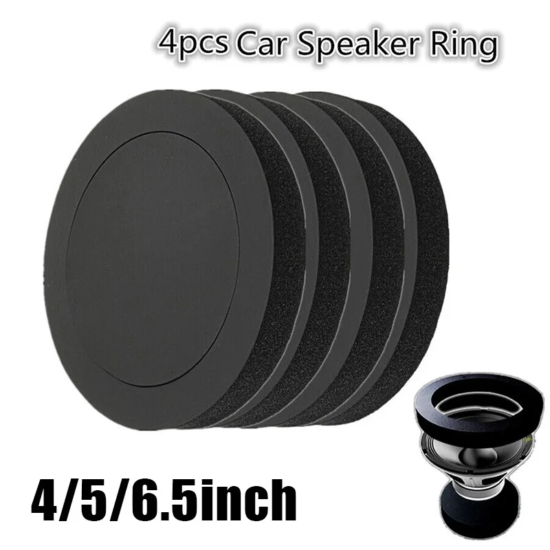 

4/5/6.5 Inch Car Speaker Ring Bass Sound Insulation Soundproof Cotton Self Adhesive Insulation Ring Self Car Interior Accessorry