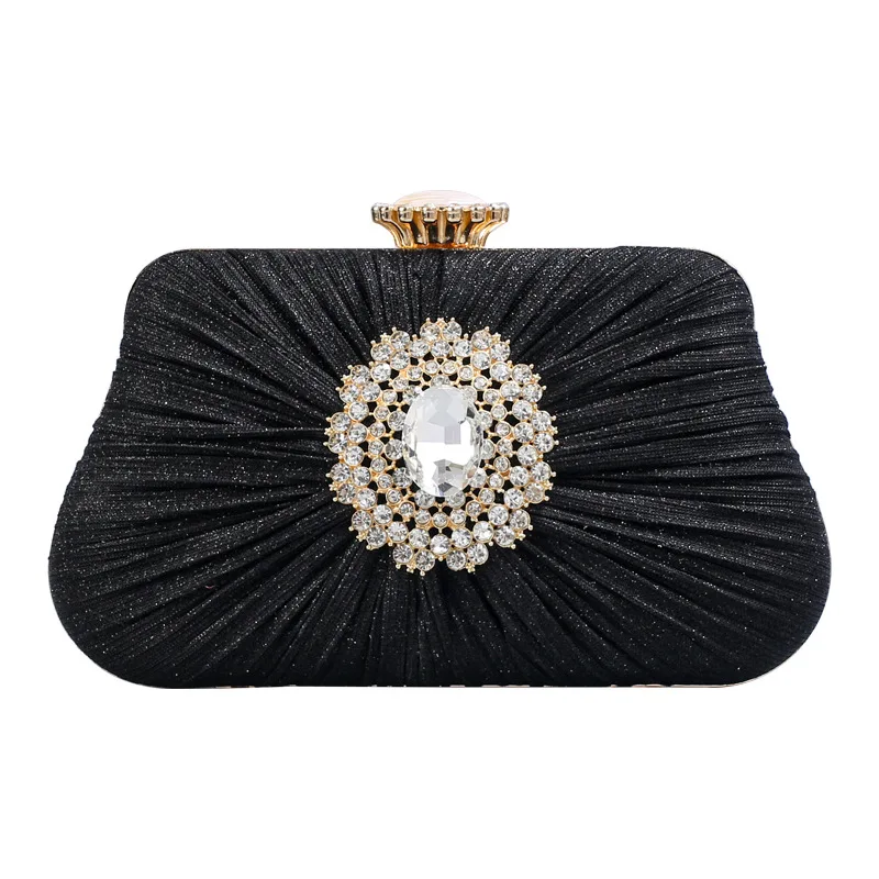 

Foldable Rhinestone Bead Clutch - Crossbody Party Bag for Evening Dresses & Banquets Premium Texture Clutch Purse Bags For Women