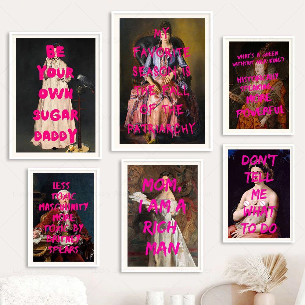Streszczenie feministka cytat plakat na ścianę drukuj upadek patriarchatu obraz na płótnie feminizm do salonu Home Decor
