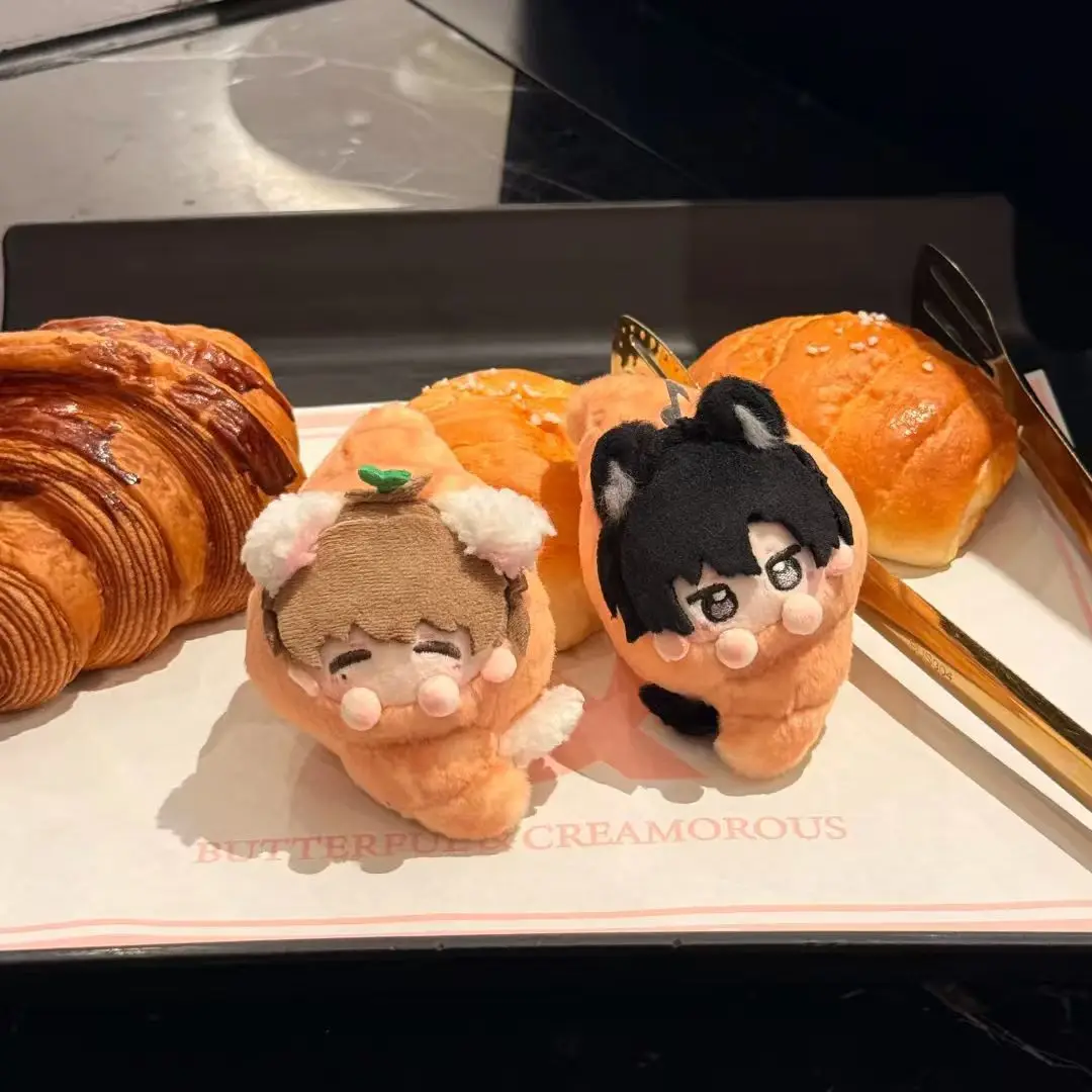 

Плюшевый брелок 10 см в стиле круассана, Гу Юнчи, Вэн Ран из романа «Заключенные в вечной ночи», милый мягкий подарок для друзей