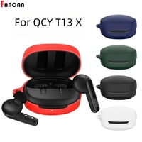 Headphone Protective Case Cover for QCY T13 X Cover Shockproof Washable Housing Anti Dust Silicone Sleeve for QCY T13 X Case