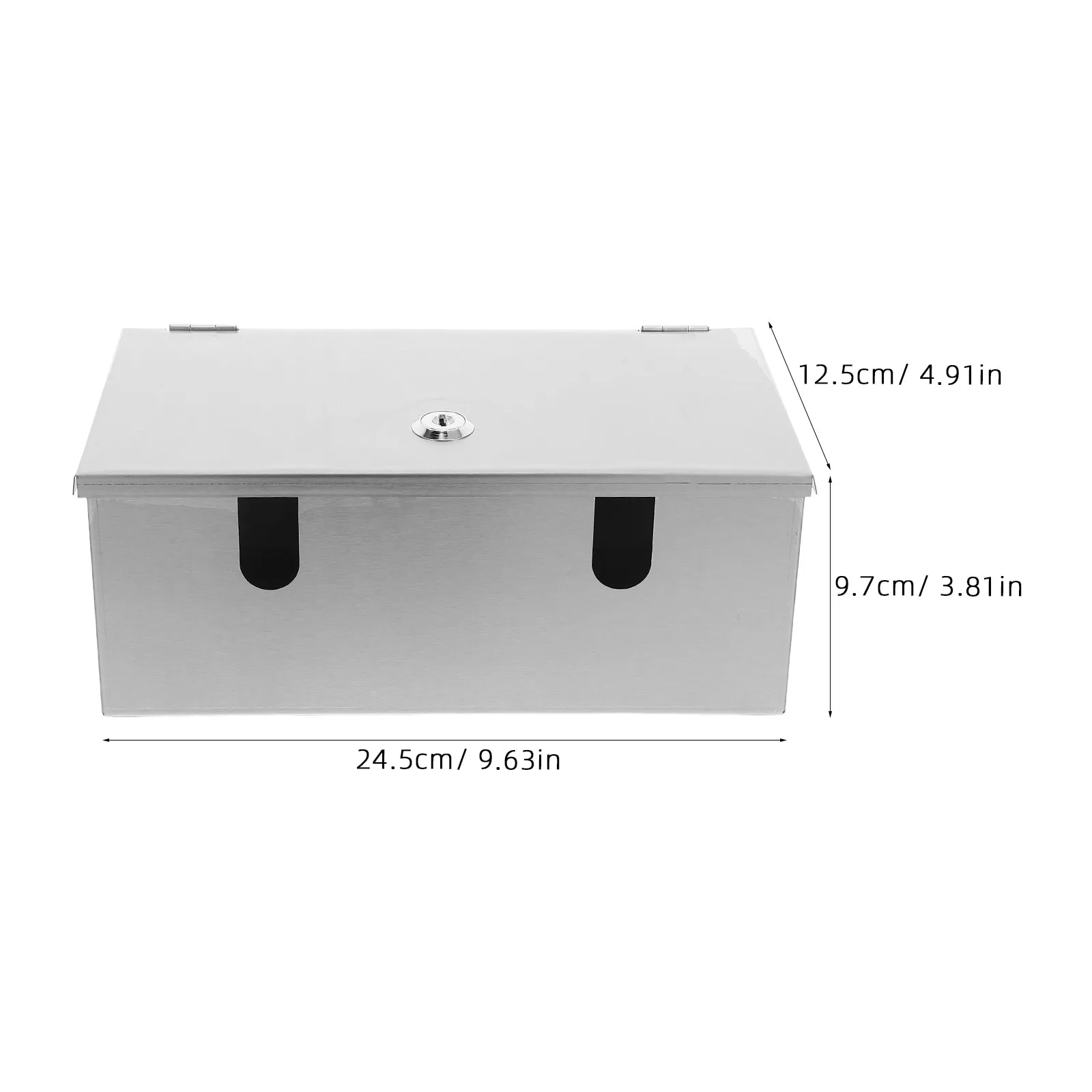 Waterproof Stainless Steel Outdoor Electrical Socket Box Lockable Protective Cover Wall Mount Outlet Water Proof Outlet Box