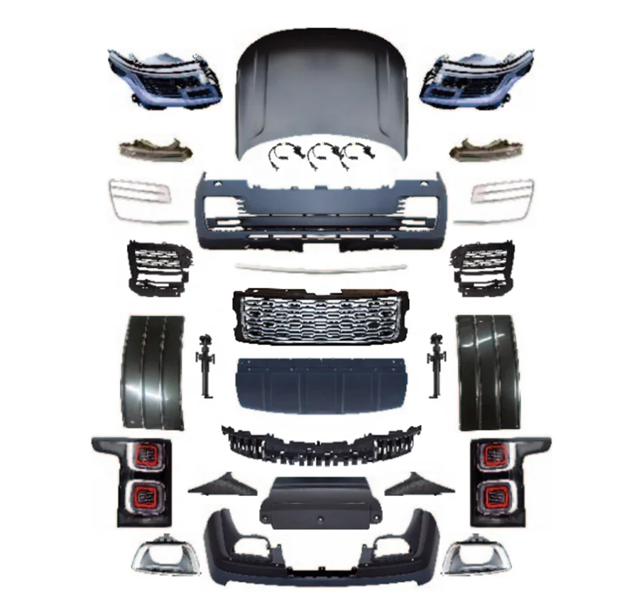 Brand New High Bodykit for 2013-2017 for Vogue L405 Upgrade 2018-2022 SVA Style Headlamp Bumper Hood Easy Installation