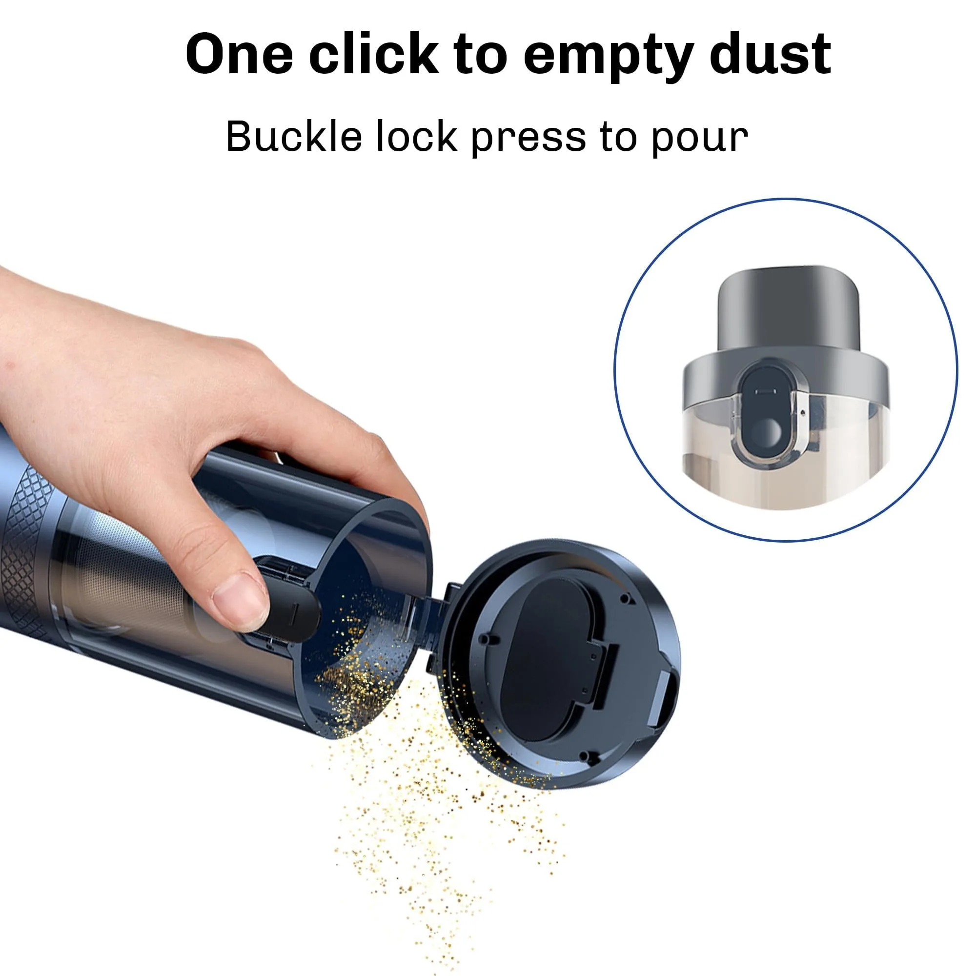 Cordless Handheld Vacuum Cleaner 30000Pa Mini Portable Wireless Cleaner for Home Office & Car Appliance Poweful Cleaning Machine - Image 5